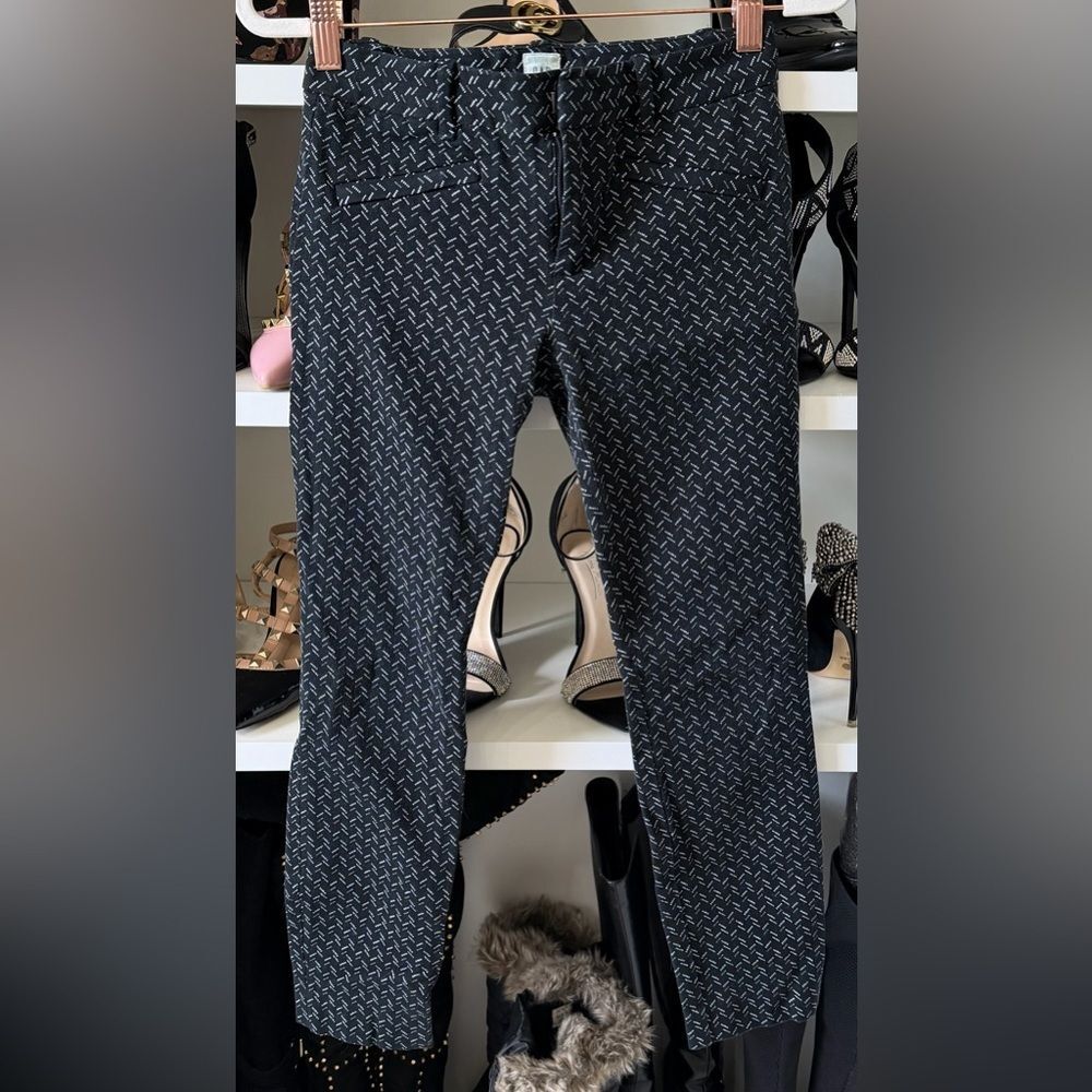 GAP Black and White Patterned Trousers Size 00